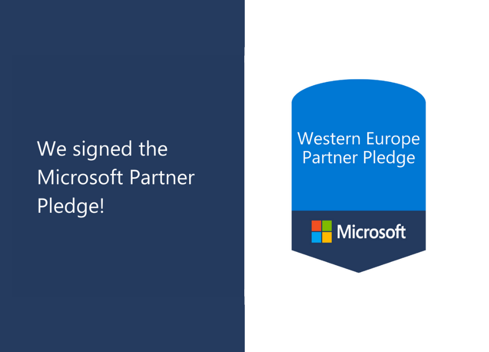 We join the Microsoft Partner Pledge
