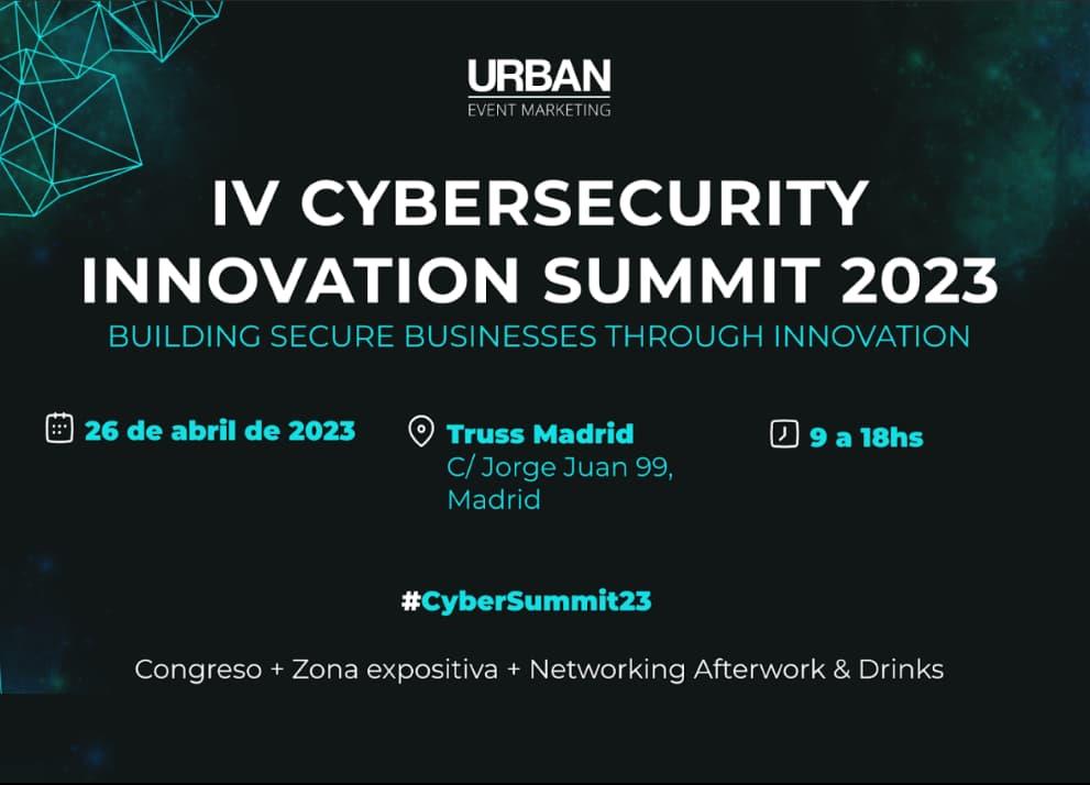 IV Cybersecurity Innovation Summit 2023