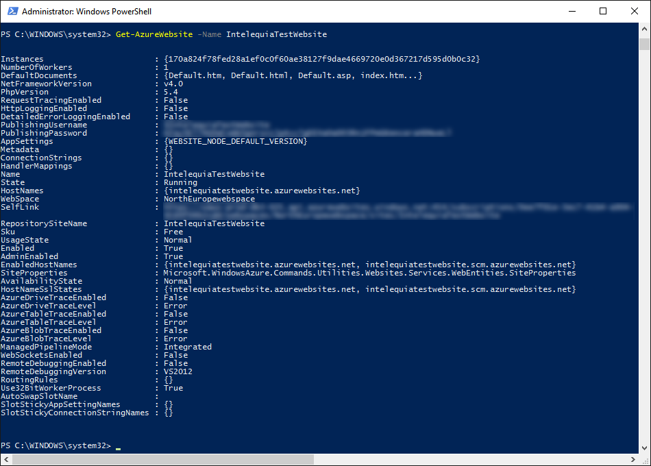 administracion-azure-website-powershell