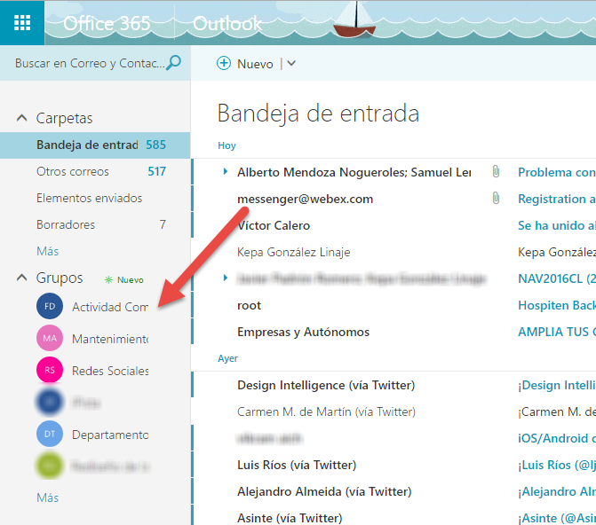 grupos-en-outlook