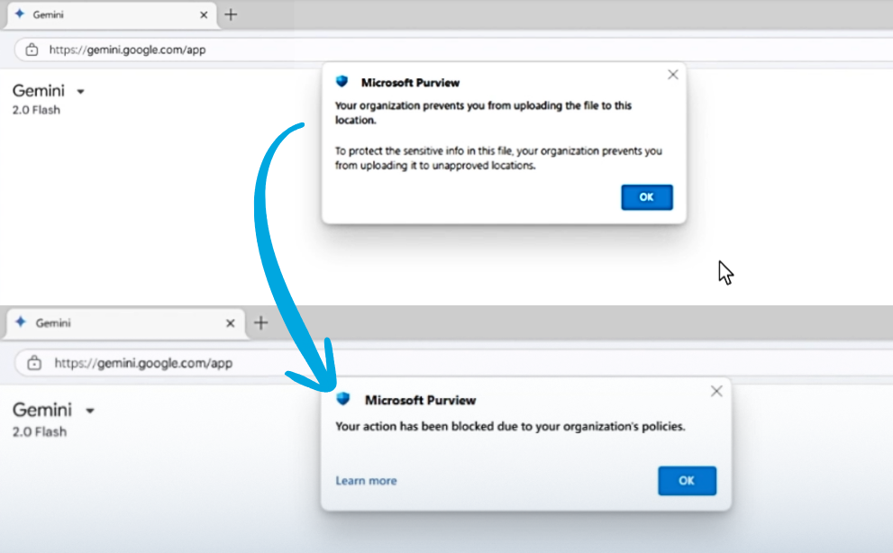 Funcionalidades de Microsoft Purview para la protección de datos al utilizar agentes de IA externos