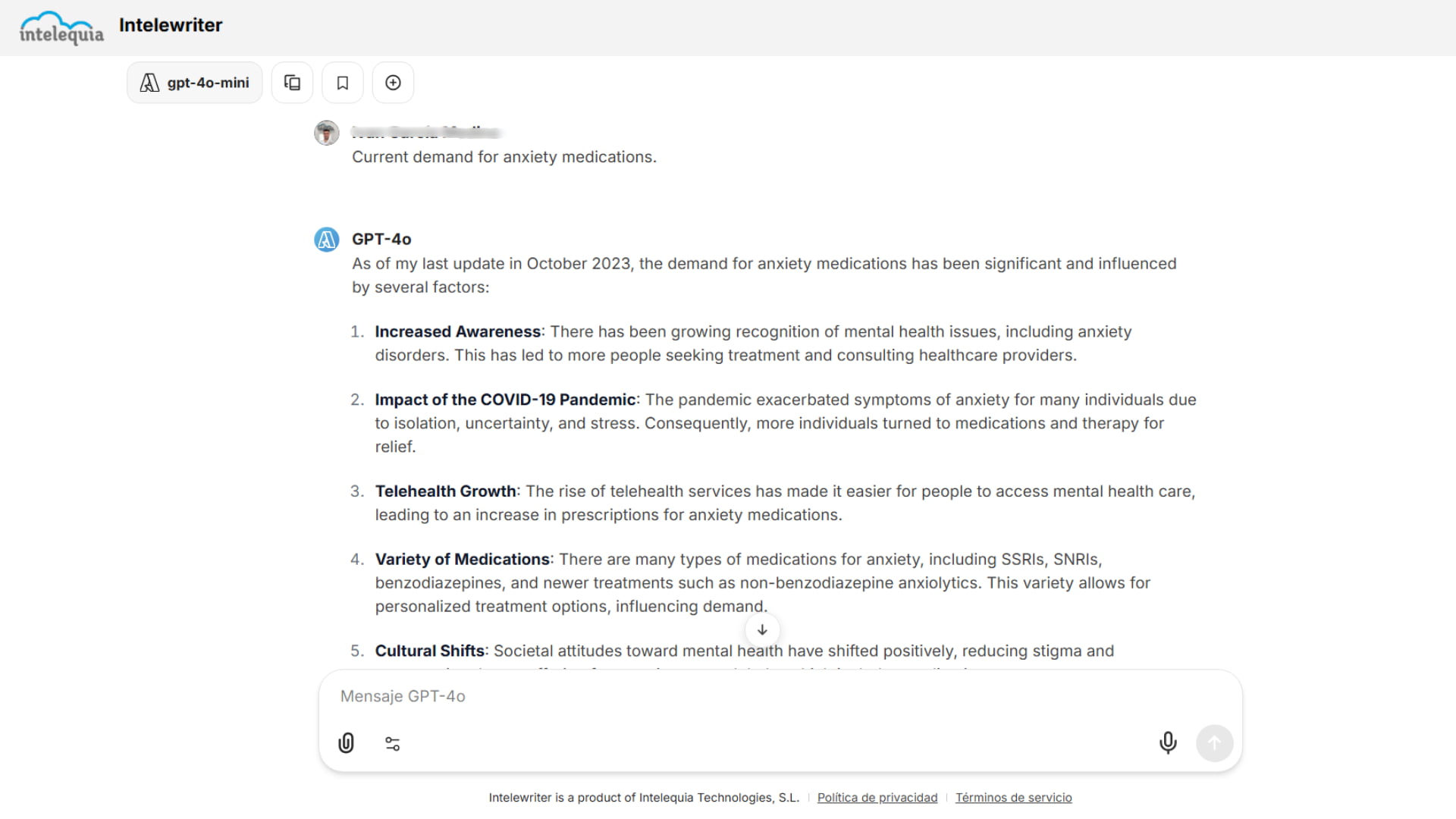 AI Intelewriter: Addressing inquiries in the healthcare and pharmaceuticals sector AI Intelewriter: Addressing inquiries in the healthcare and pharmaceuticals sector