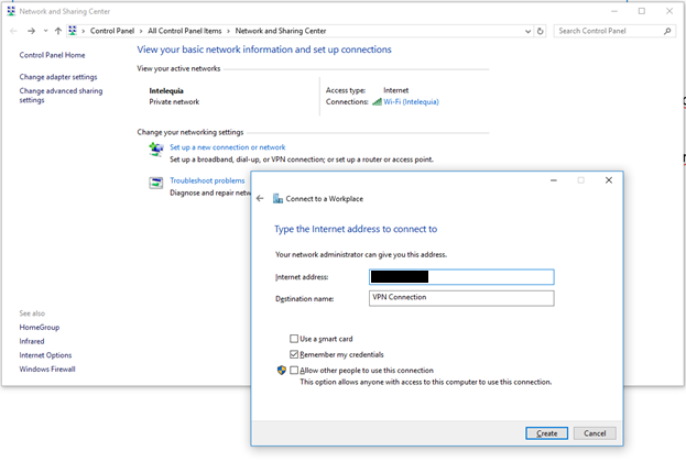 network-sharing-center network-sharing-center