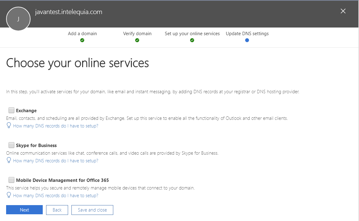 servicios online