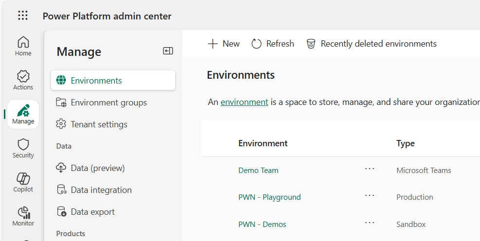 Power Platform ALM environments Power Platform ALM environments