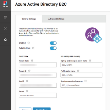 Azure AD B2C authentication