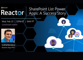 Webinar: SharePoint List con Power Apps + Caso de éxito